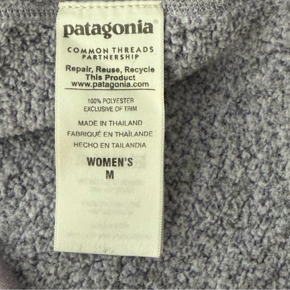 Patagonia Better Sweater Quarter-Zip Fleece Pullover Women's Permafrost Purple - Picture 8 of 12